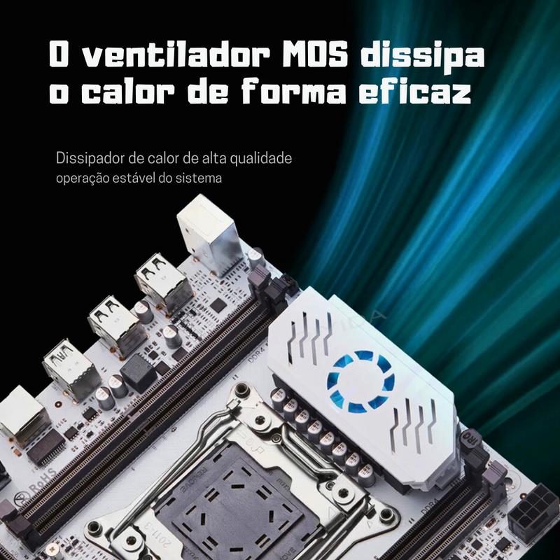 PLACA MÃE QIYIDA X99  D4 LGA 2011 3