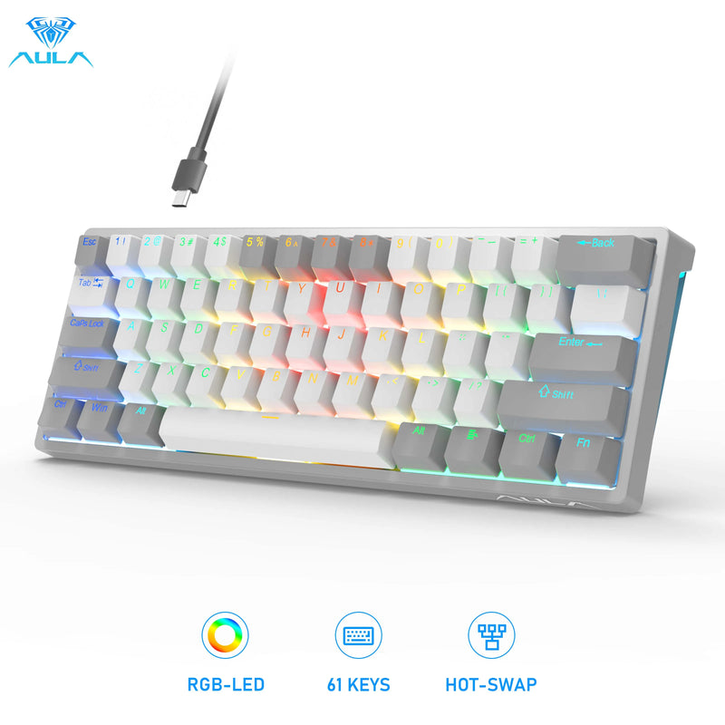 TECLADO MECÂNICO AULA RGB 60%