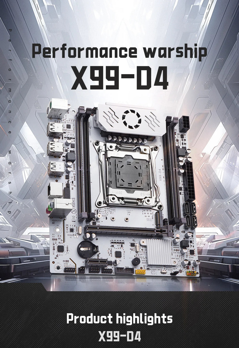 PLACA MÃE QIYIDA X99  D4 LGA 2011 3