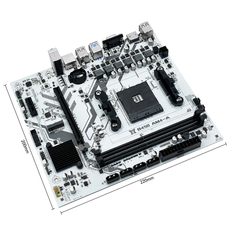 PLACA MÃE MACHINIST B450 AMD Processor (Supports Ryzen 5500 5600 5600G CPU)