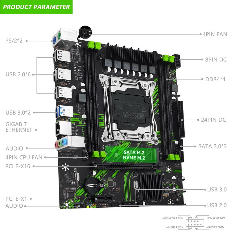 PLACA MÃE MACHINIST X99 PR9 LGA 2011-3