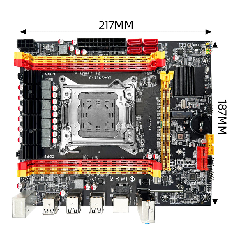 KIT PLACA MÃE/CPU/RAM  ZSUS X79 VG2 (Intel LGA2011 Xeon E5 2689 C2 CPU DDR3 1*16GB 1600MHZ ECC RAM Memory NVME M.2 SATA)