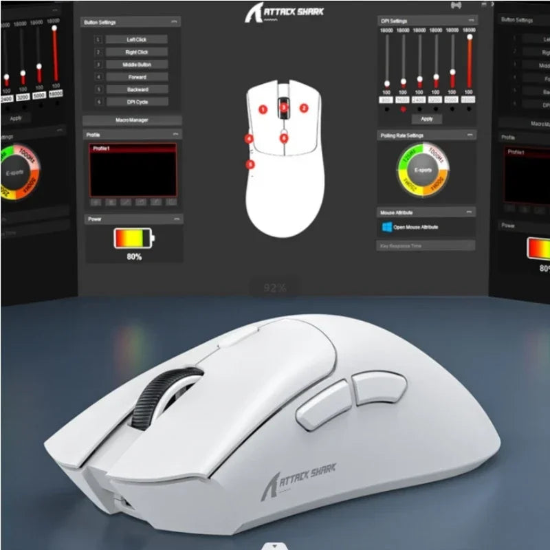 MOUSE ATTACK SHARK R1 (Wireless gamer)