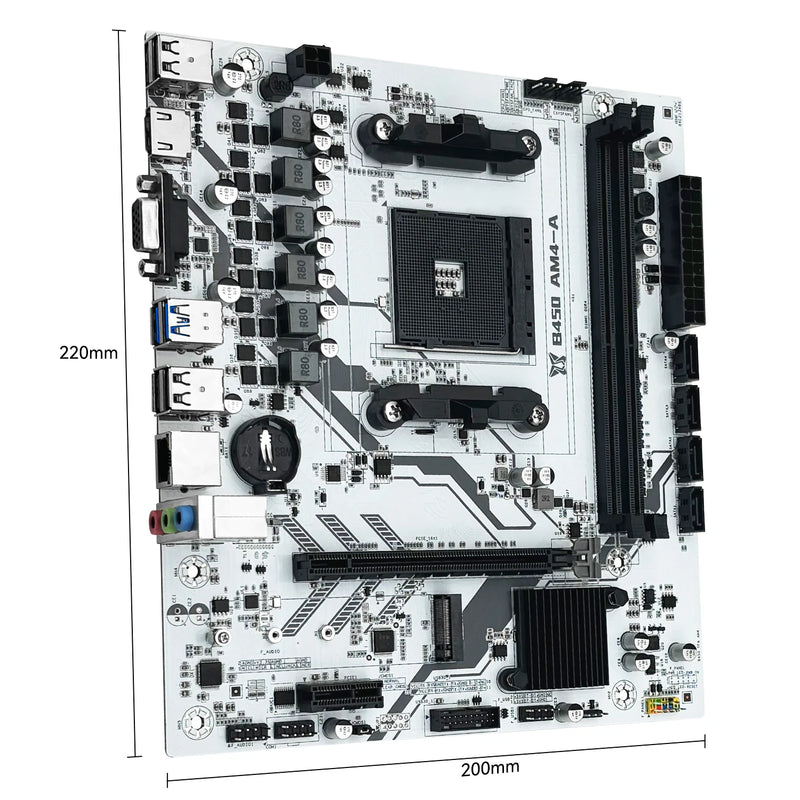 PLACA MÃE MACHINIST B450 AMD Processor (Supports Ryzen 5500 5600 5600G CPU)